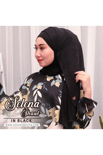 SELENA SHAWL - BLACK